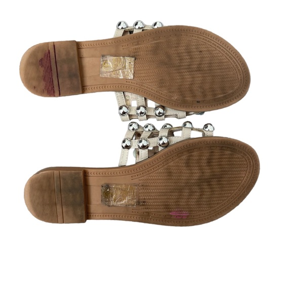 Nude studded slides - Picture 3 of 4